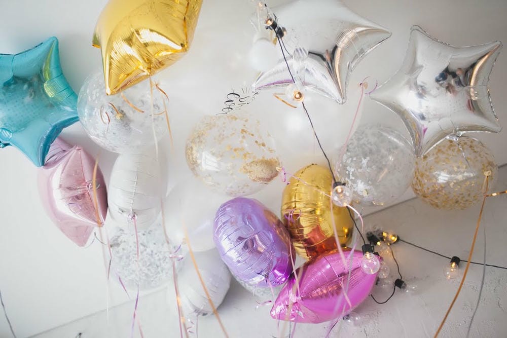 Pastel folyo balon karışımı