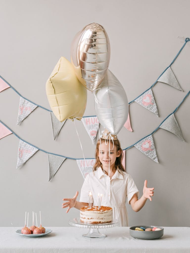 Rakam balon ile hazırlanmış fotoğraf alanı