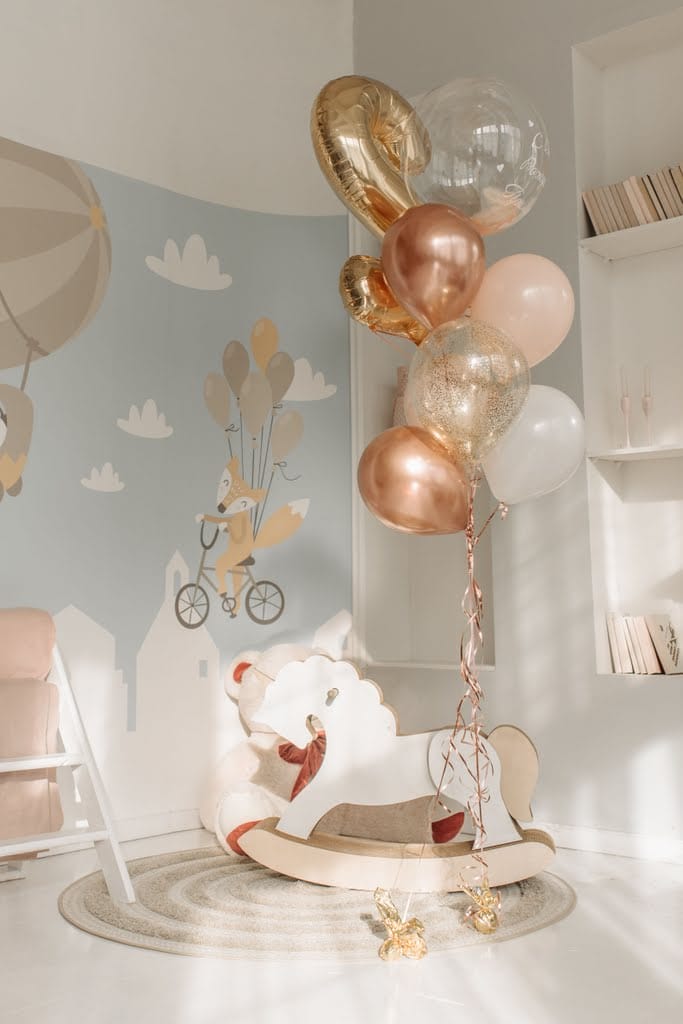 Rose gold balon düzeni